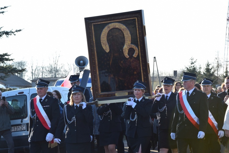 Powitanie ikony MB Częstochowskiej w Osmolinie