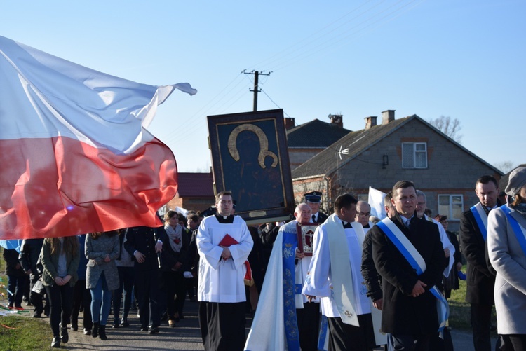 Powitanie ikony MB Częstochowskiej w Osmolinie