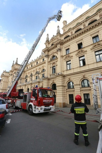 Pożar w Teatrze Słowackiego - ćwiczenia