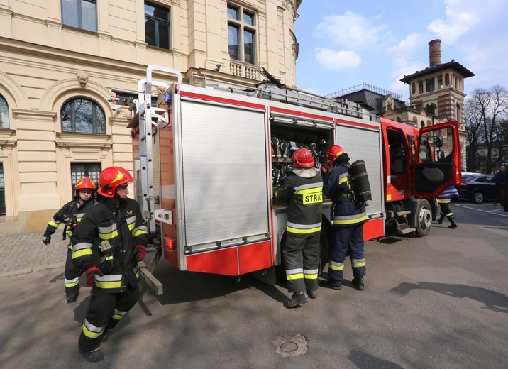 Pożar w Teatrze Słowackiego - ćwiczenia