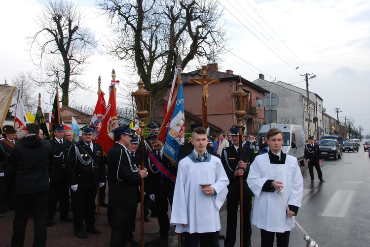 Powitanie ikony MB Częstochowskiej w Kiernozi