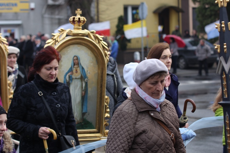 Powitanie ikony MB Częstochowskiej w Kiernozi