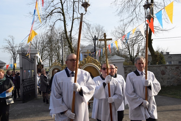 Powitanie ikony MB Częstochowskiej w Śleszynie