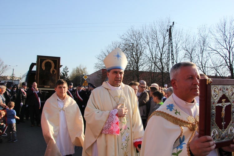 Powitanie ikony MB Częstochowskiej w Żychlinie