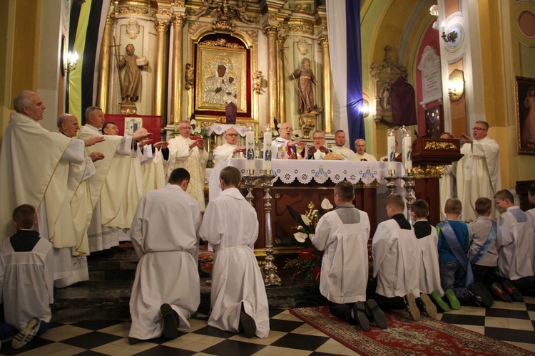 Powitanie ikony MB Częstochowskiej w Oporowie