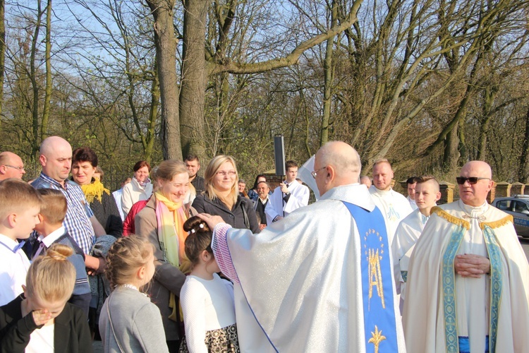 Powitanie ikony MB Częstochowskiej w Oporowie