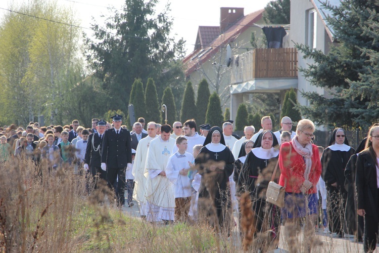 Powitanie ikony MB Częstochowskiej w Oporowie