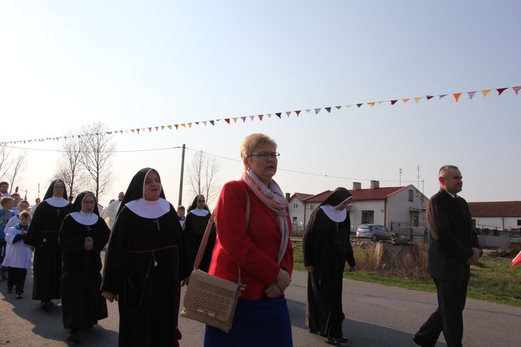 Powitanie ikony MB Częstochowskiej w Oporowie