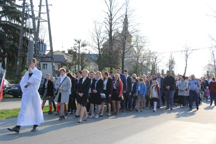 Powitanie ikony MB Częstochowskiej w Oporowie