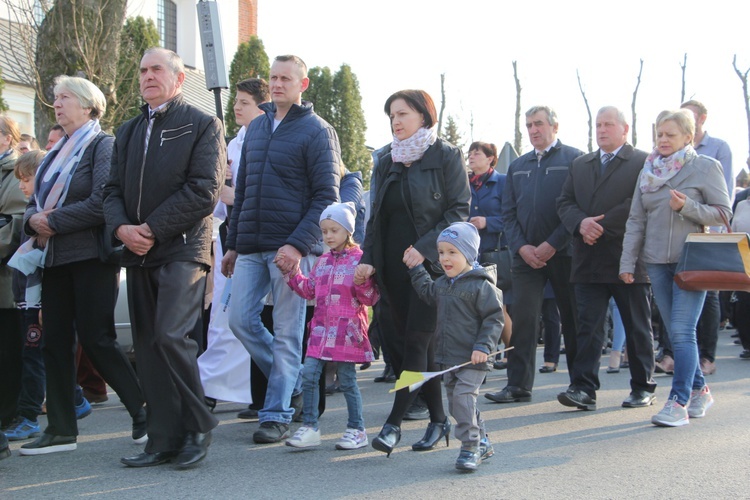 Powitanie ikony MB Częstochowskiej w Oporowie