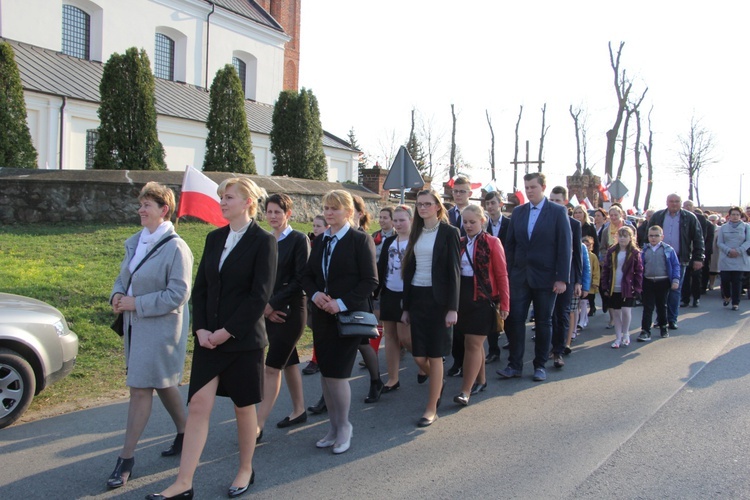 Powitanie ikony MB Częstochowskiej w Oporowie