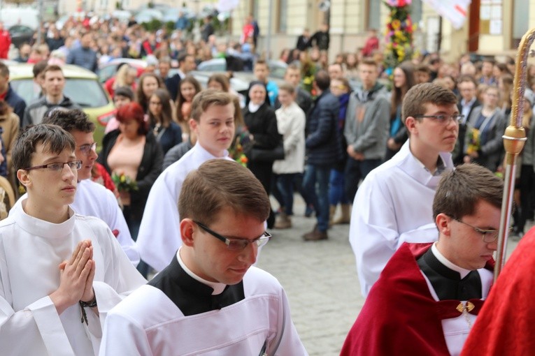 Niedziela Palmowa młodych w bielskiej katedrze - 2017