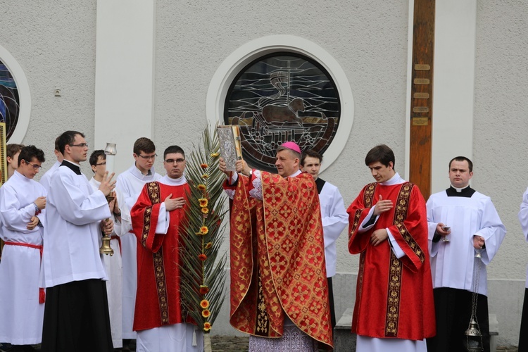 Niedziela Palmowa młodych w bielskiej katedrze - 2017