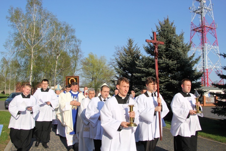 Powitanie ikony MB Częstochowskiej w WSD w Łowiczu