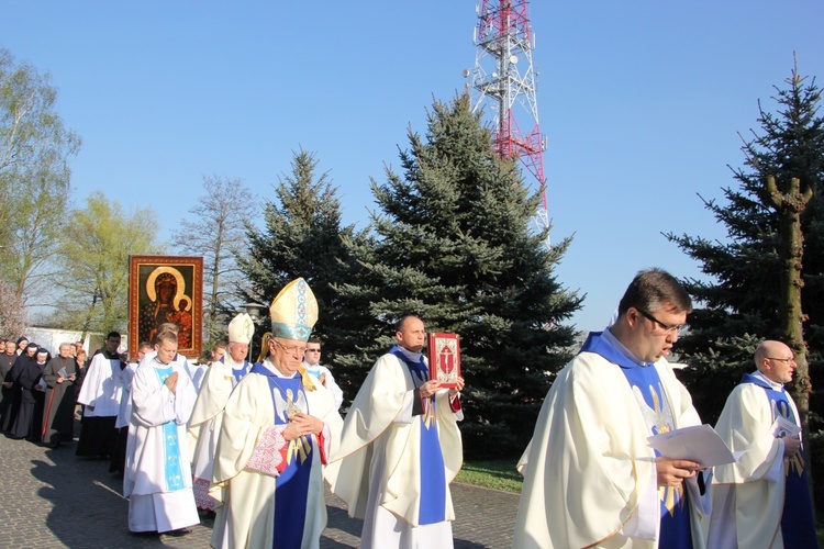 Powitanie ikony MB Częstochowskiej w WSD w Łowiczu