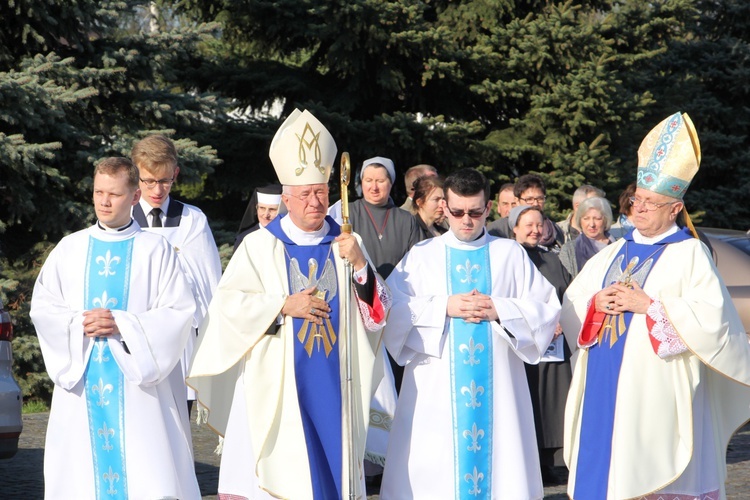 Powitanie ikony MB Częstochowskiej w WSD w Łowiczu