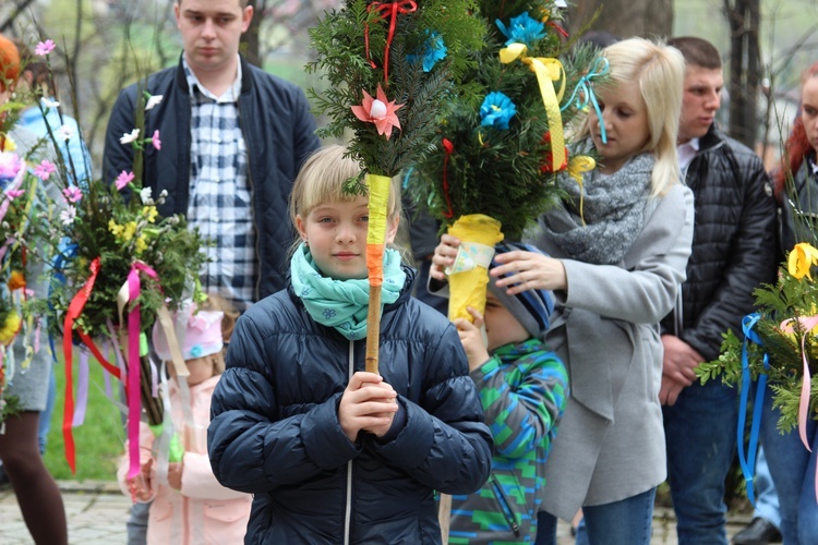 Palmowa procesja w Czańcu - 2017