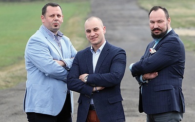 Przemysław Byzdra,  Piotr Michalski  i Tomasz Żak.