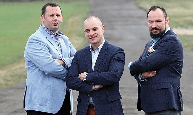 Przemysław Byzdra,  Piotr Michalski  i Tomasz Żak.