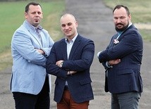 Przemysław Byzdra,  Piotr Michalski  i Tomasz Żak.