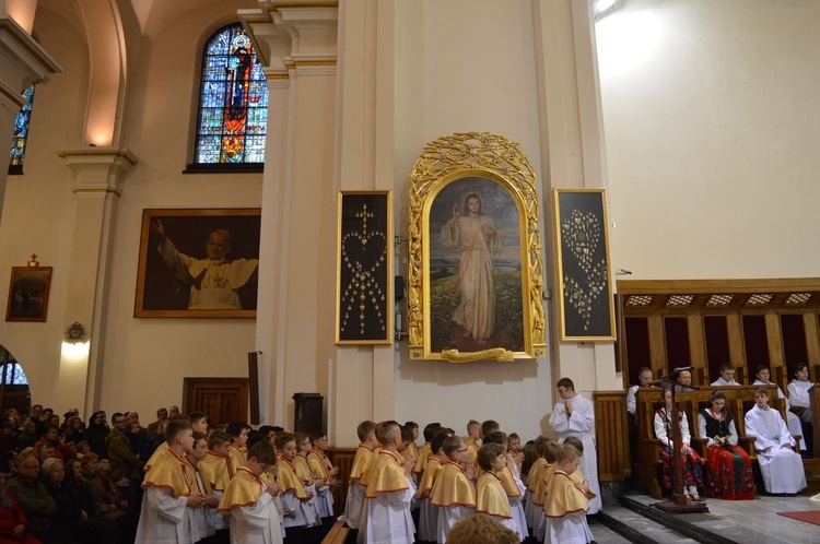 Liturgia Wielkiego Czwartku w parafii NSPJ w Nowym Targu