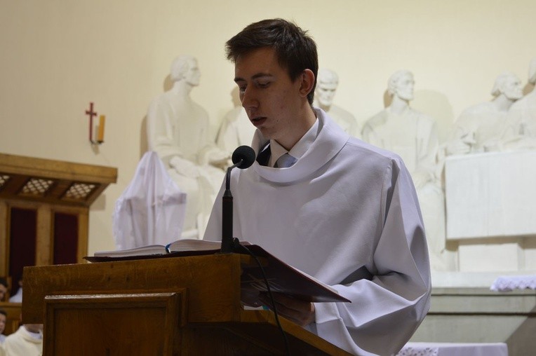 Liturgia Wielkiego Czwartku w parafii NSPJ w Nowym Targu