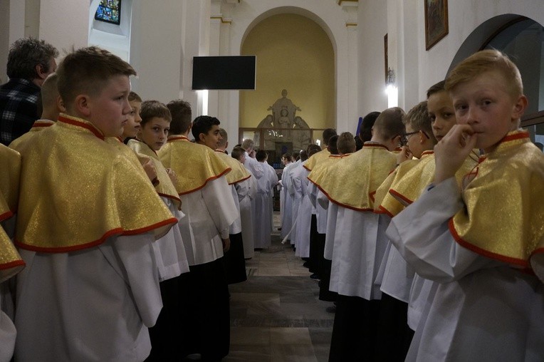 Liturgia Wielkiego Czwartku w parafii NSPJ w Nowym Targu