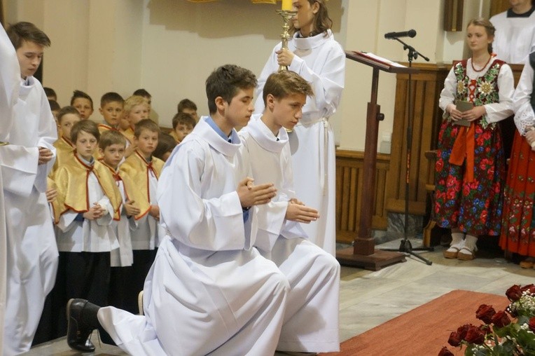 Liturgia Wielkiego Czwartku w parafii NSPJ w Nowym Targu