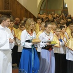 Liturgia Wielkiego Czwartku w parafii NSPJ w Nowym Targu