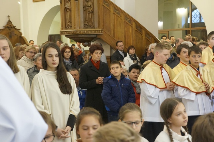 Liturgia Wielkiego Czwartku w parafii NSPJ w Nowym Targu