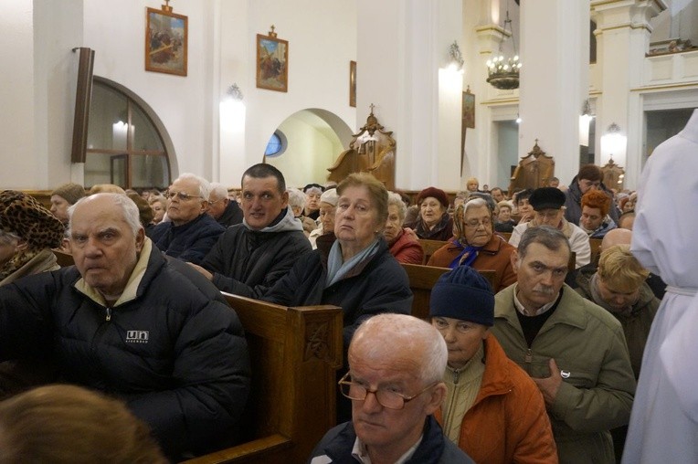 Liturgia Wielkiego Czwartku w parafii NSPJ w Nowym Targu