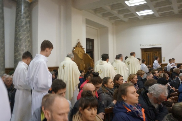 Liturgia Wielkiego Czwartku w parafii NSPJ w Nowym Targu