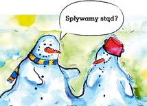 Bałwan jeszcze się waha