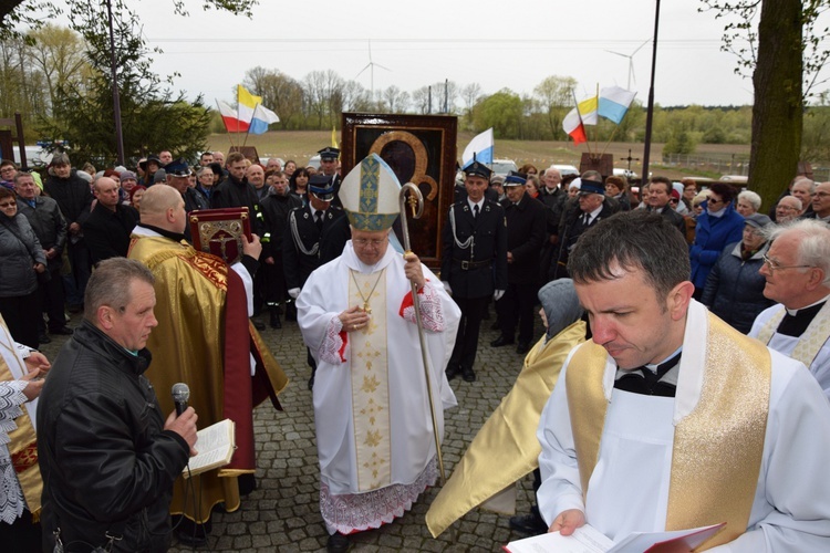 Powitanie ikony MB Częstochowskiej w Kaszewach Kościelnych