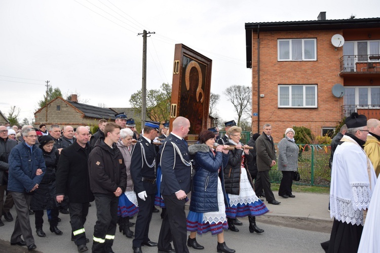 Powitanie ikony MB Częstochowskiej w Kaszewach Kościelnych