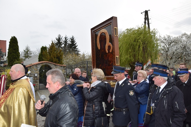 Powitanie ikony MB Częstochowskiej w Kaszewach Kościelnych