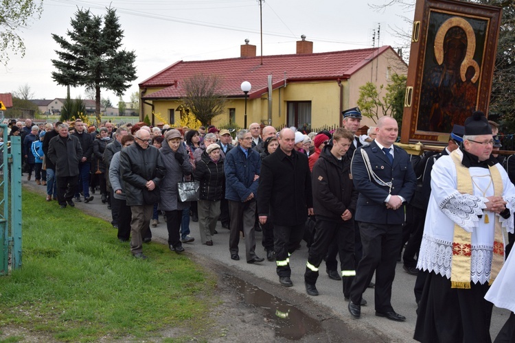 Powitanie ikony MB Częstochowskiej w Kaszewach Kościelnych