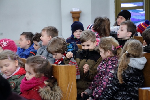 Pielgrzymka przedszkolaków do sanktuarium Bożego Miłosierdzia w Łagiewnikach - 19 kwietnia 2017