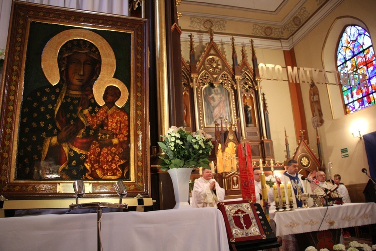 Powitanie ikony MB Częstochowskiej w Strzegocinie