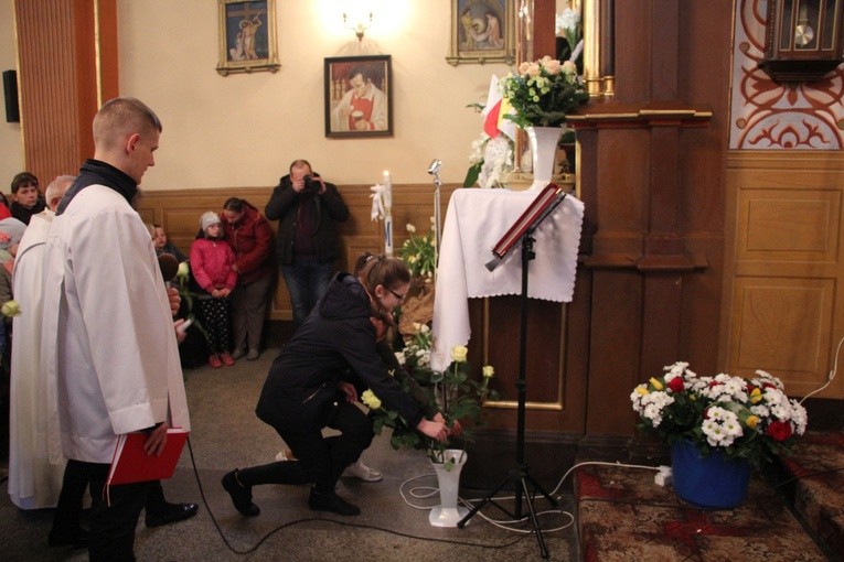 Powitanie ikony MB Częstochowskiej w Strzegocinie