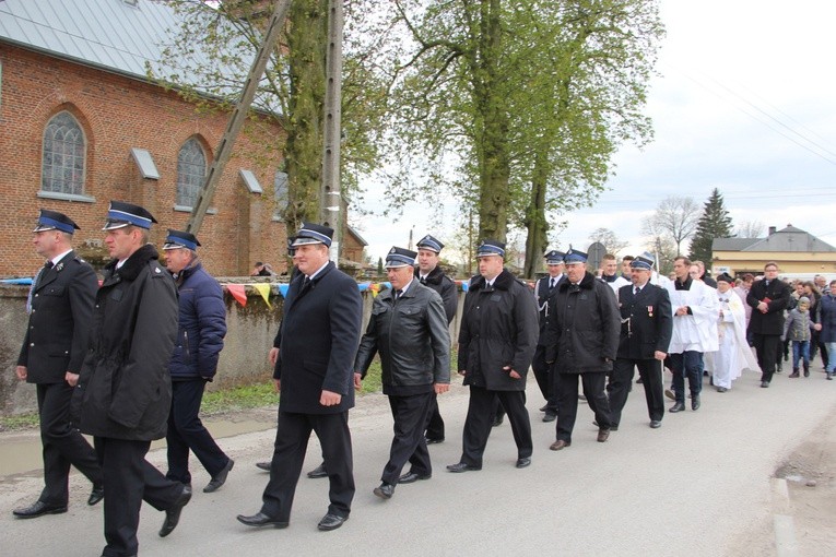 Powitanie ikony MB Częstochowskiej w Strzegocinie