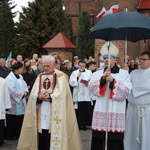 Powitanie ikony MB Częstochowskiej w parafii św. Stanisława w Kutnie