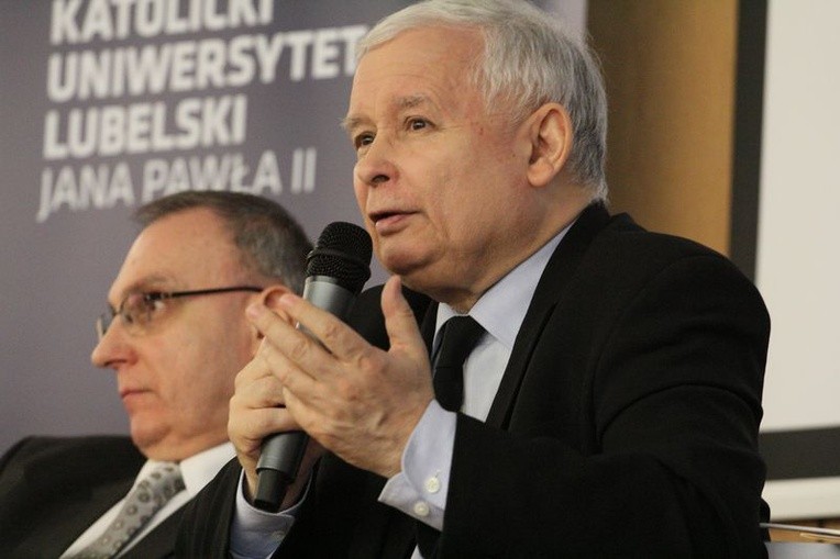 Jarosław Kaczyński na KUL 