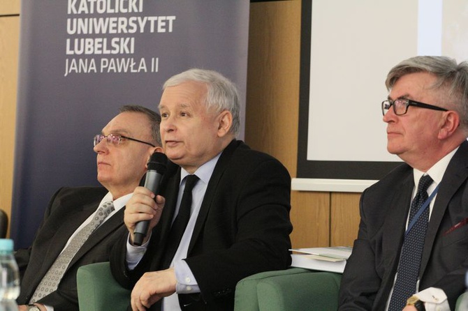 Jarosław Kaczyński na KUL 