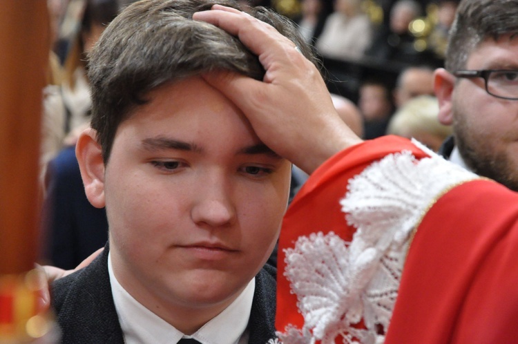 Bierzmowanie w bazylice św. Mikołaja w Bochni