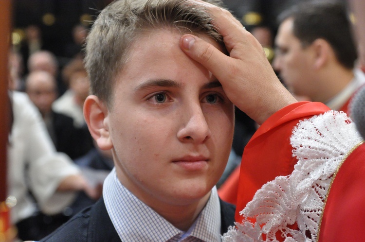 Bierzmowanie w bazylice św. Mikołaja w Bochni