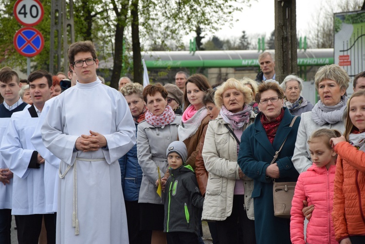 Powitanie ikony MB Częstochowskiej w parafii św. Jadwigi w Kutnie