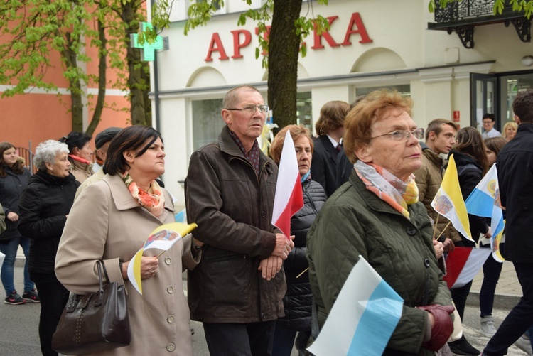 Powitanie ikony MB Częstochowskiej w parafii św. Wawrzyńca w Kutnie