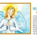 Anioł uczy dzieci modlitwy