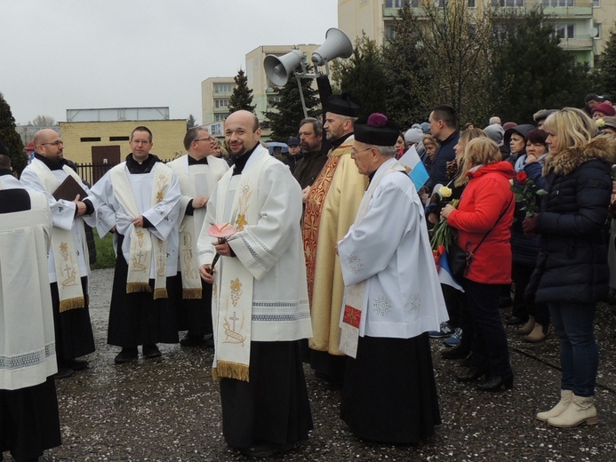 Powitanie ikony MB Częstochowskiej w parafii św. Jana Chrzciciela w Kutnie